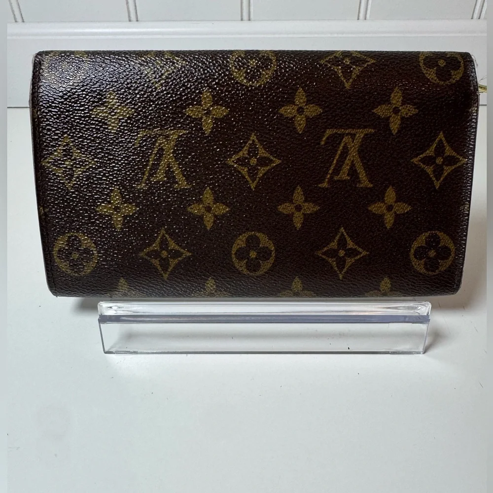 Louis Vuitton Women’s Vintage Dark Brown Monogram Long Wallet
